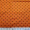 David Textiles 18" x 21" Cotton Halloween Fat Quarter - Black Dots on Orange